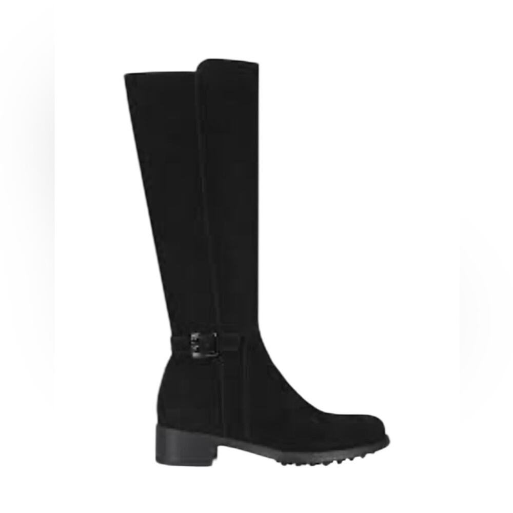 La Canadienne Silvana Waterproof Black Suede Riding Boots – Sz 8.5M
